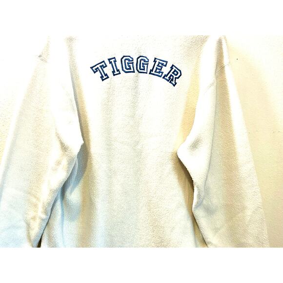 Vintage Tigger White 3/4 Zip Fleece SZ M Pooh 100 Acre Collection Jerry Leigh - Picture 6 of 10